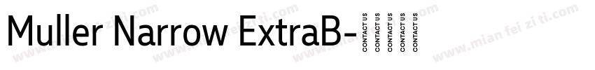 Muller Narrow ExtraB字体转换